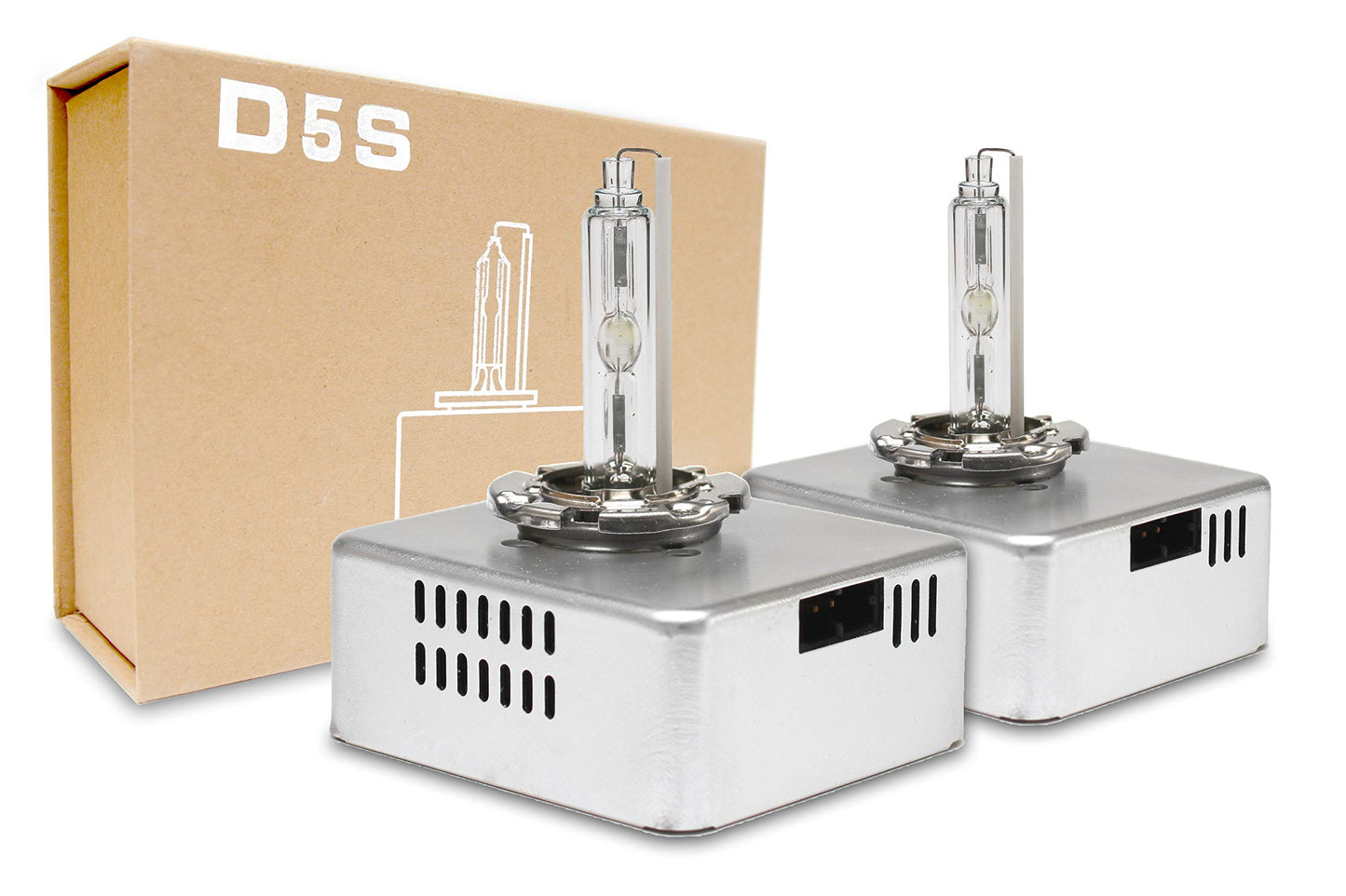 GenXenon D5S 35W Xenon HID 6000K White Replacement Headlight Light Bulbs, 2 Pack