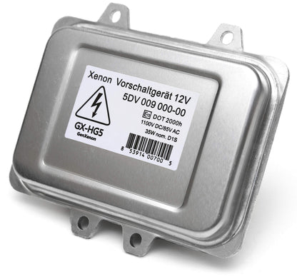 Replacement 5DV 009 000-00 Xenon HID Ballast Headlight Control Unit Module for BMW, Mercedes, Cadillac, Jaguar, Volkswagen, Lincoln, Saab, Hyundai - Warranty