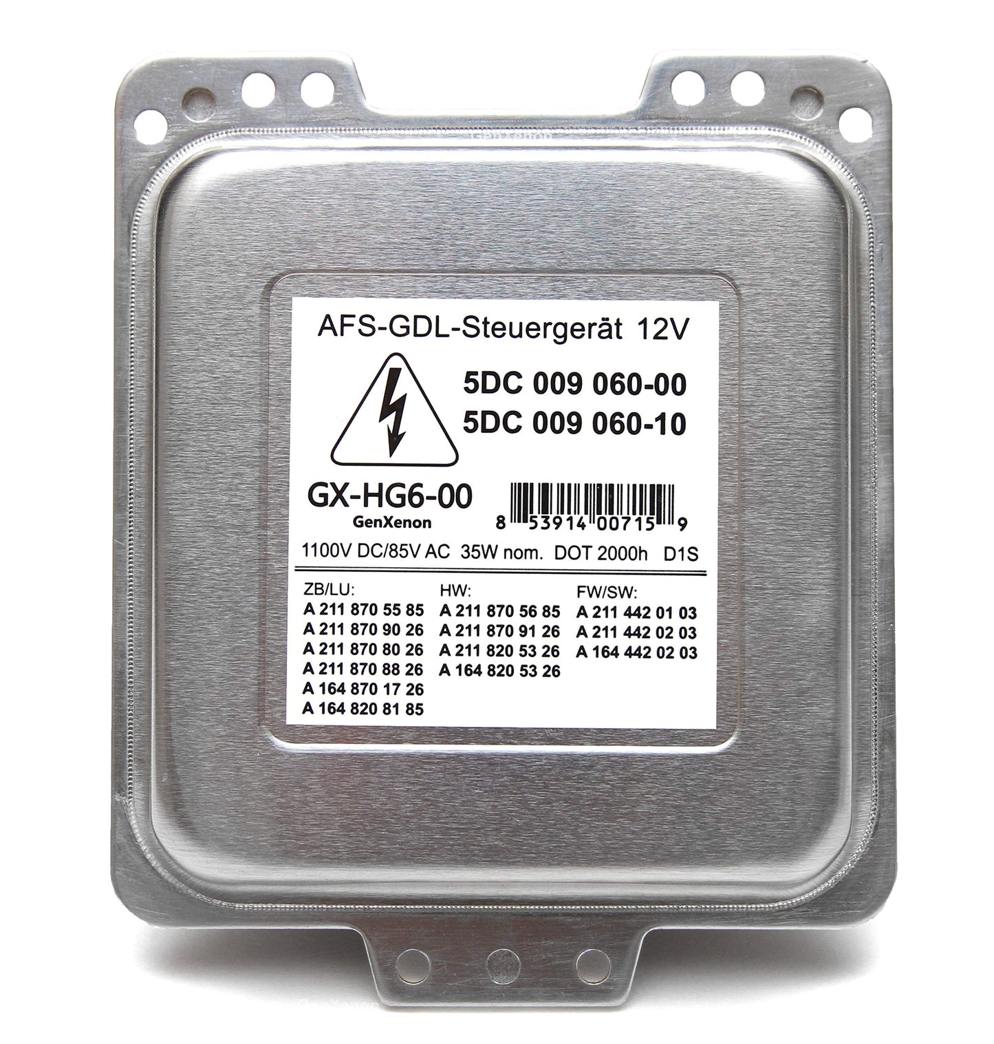 Replacement for 5DC 009 060-00 / 5DC 009 060-10 Xenon HID Ballast Headlight Control Unit Module for Mercedes-Benz E-Class ML-Class GL-Class for Porsche Cayenne