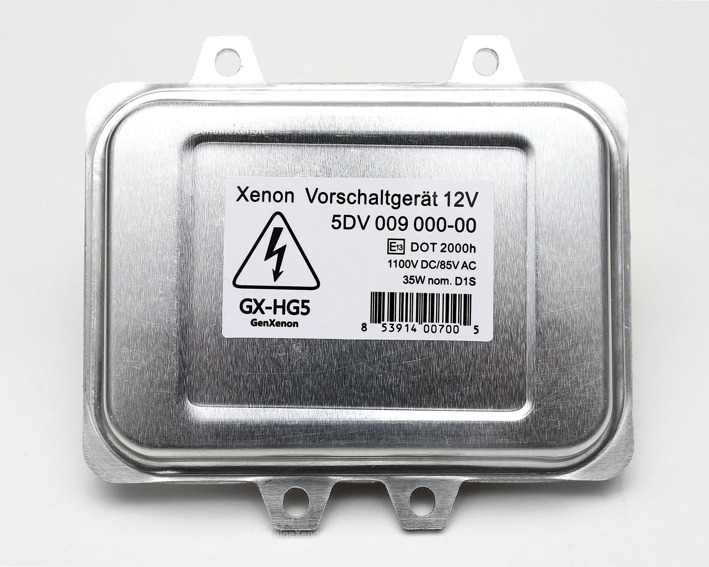 Replacement 5DV 009 000-00 Xenon HID Ballast Headlight Control Unit Module for BMW, Mercedes, Cadillac, Jaguar, Volkswagen, Lincoln, Saab, Hyundai - Warranty